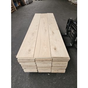 60m2 Eiken Lamelparket - Rustiek A/B - 24cm, 15mm dikte, 4mm toplaag - Partij Eiken Houten Vloer