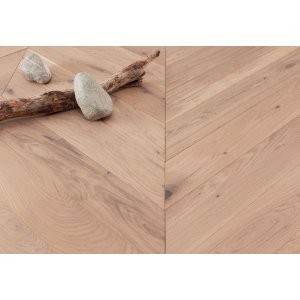 Eiken Hongaarse Punt houten Vloer 12x60cm Rustiek AB - 45 graden geborsteld wit geolied 5