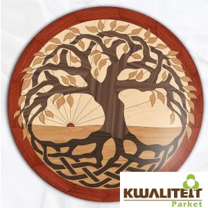 Elite Parquet Houten Medaillon Tree of life