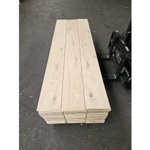 150m2 Eiken Lamelparket - Rustiek A/B - 24cm, 15mm dikte, 4mm toplaag - Partij Eiken Houten Vloer
