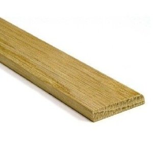 Eiken platte plinten 6x35mm