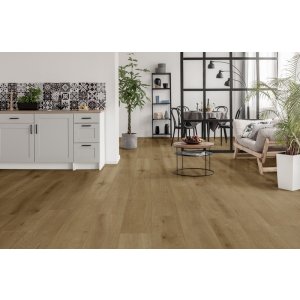 Gelasta Rigid Click PVC vloer Callisto 5102 Natural Oak 153,2 x 22,5cm, 2.41 m2 (met geïntegreerde IXPE ondervloer)
