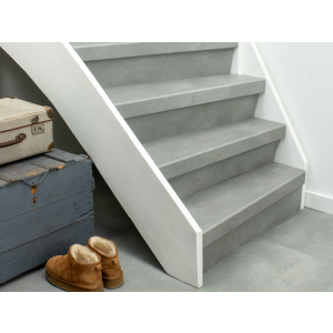 Ekofloors Eko Stairs Basalt Trapbekleding - PVC Traprenovatie overzettreden