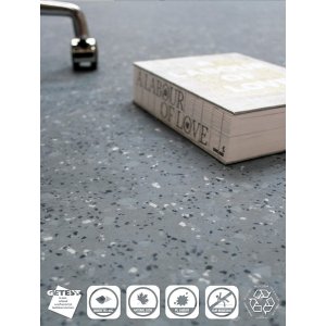 Interfloor Dynamic Minerals 789 PVC-Vinyl Zeil Homogeen Look