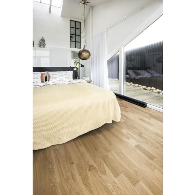 Kärhs Luxury Living Verona Lumen 2 Strooks Eiken Vloer Mix sortering Geborsteld, Ultra Mat Gelakt - 15 x 200 x 2423mm - 2.91m2