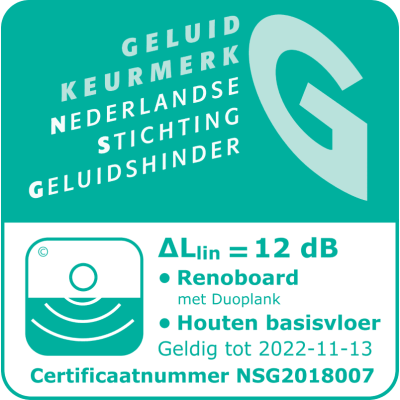 Renoboard 9mm, 80x120cm, 0.96 m2 met -10d certificaat houten vloeren