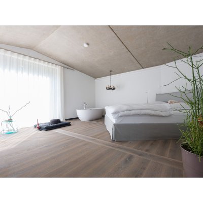 Royal Dutch Floor G01 Grijze Eiken Houten Vloer - Geborsteld & Geolied