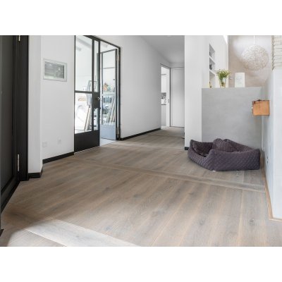 Royal Dutch Floor G01 Grijze Eiken Houten Vloer - Geborsteld & Geolied