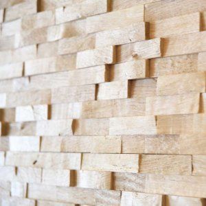 Woodbricks Wandpanelen Onbehandeld, Ruw - 1m2
