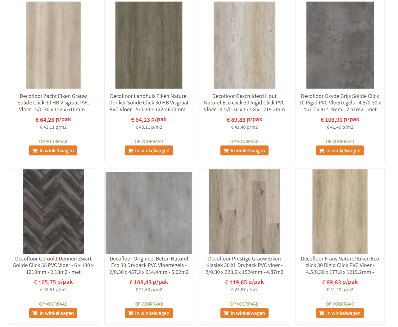 Oneflor PVC vloeren