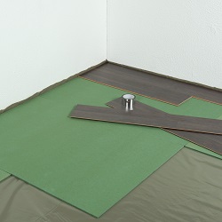 Groene ondervloer platen